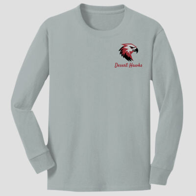 Youth Long Sleeve Shirt - Desert Hawks - Maroon Thumbnail