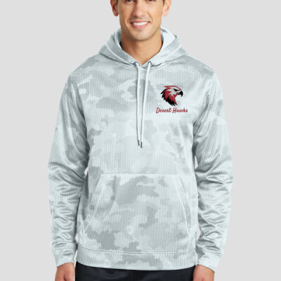 Adult Camohex Hoodie - Desert Hawks - Maroon Thumbnail