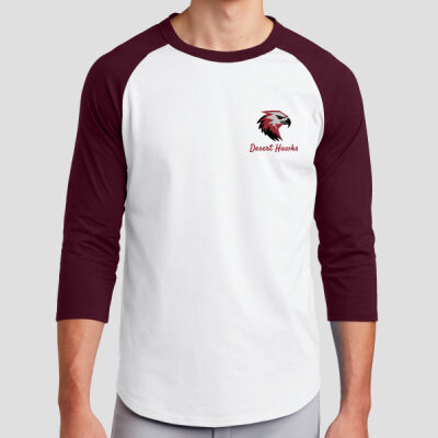 Adult Raglan T-Shirt - Desert Hawks - Maroon Thumbnail