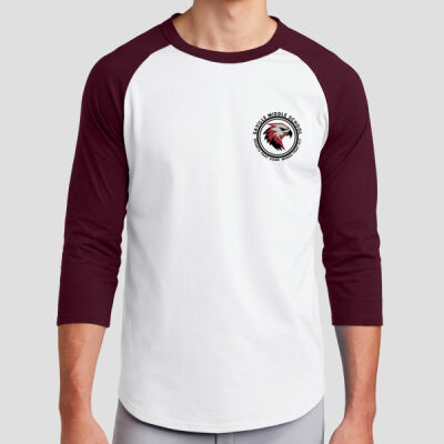 Adult Raglan T-Shirt - School Logo - Black Thumbnail