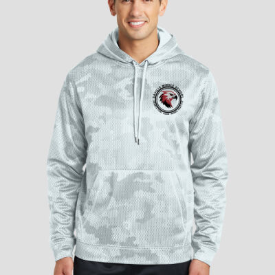 Adult Camohex Hoodie - School Logo - Black Thumbnail