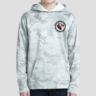 Youth Camohex Hoodie - School Logo - Black Thumbnail