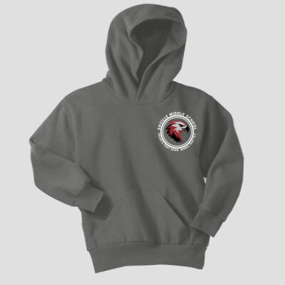 Youth Hoodie - School Logo - White Thumbnail