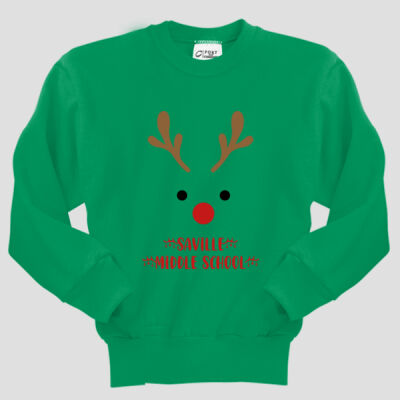 Youth Crewneck - Winter Holidays - Reindeer Thumbnail