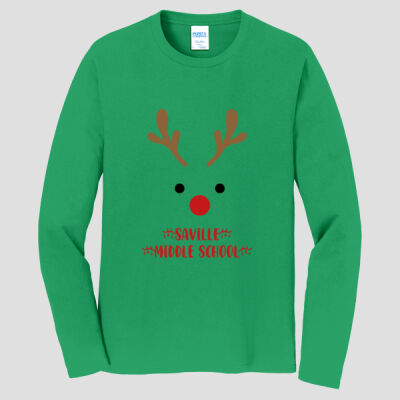 Adult Long Sleeve Shirt - Winter Holidays - Reindeer Thumbnail
