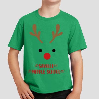 Youth T-Shirt - Winter Holidays - Reindeer Thumbnail