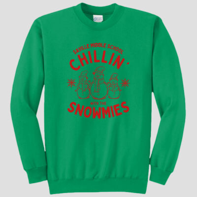 Adult Crewneck - Winter Holidays - Chillin' - Red Thumbnail