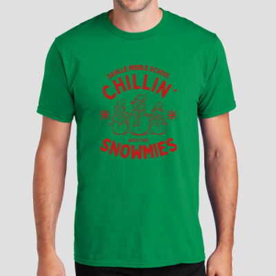 Adult T-Shirt - Winter Holidays - Chillin' - Red Thumbnail
