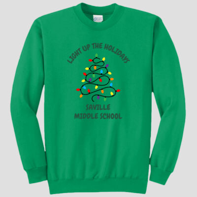 Adult Crewneck - Winter Holidays - Light Up - Red Thumbnail