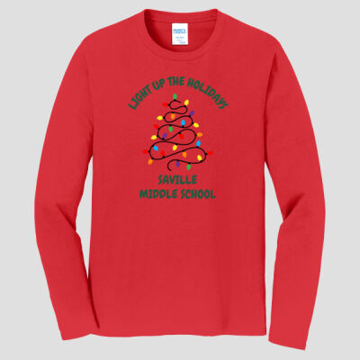 Adult Long Sleeve Shirt - Winter Holidays - Light Up - Green Thumbnail