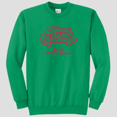 Adult Crewneck - Winter Holidays - Merry Christmas - Red Thumbnail