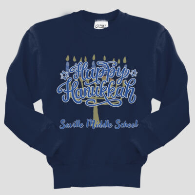 Youth Crewneck - Winter Holidays - Happy Hanukkah Thumbnail