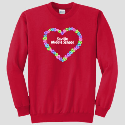 Adult Crewneck - Spring - Candy Hearts Thumbnail
