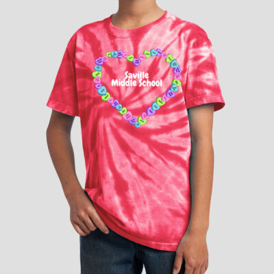 Youth Tie-Dye T-Shirt - Spring - Candy Hearts Thumbnail