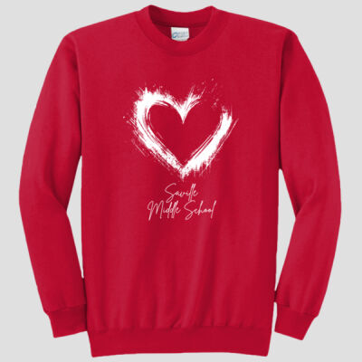 Adult Crewneck - Spring - Valentine's Heart Thumbnail