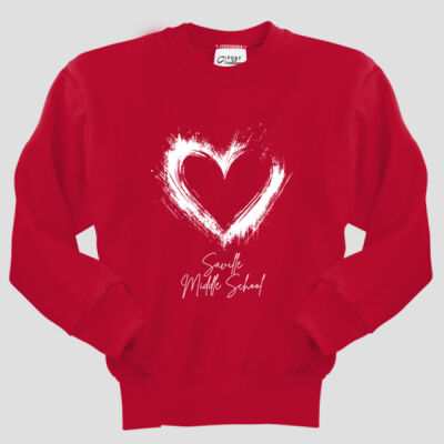 Youth Crewneck - Spring - Valentine's Heart Thumbnail