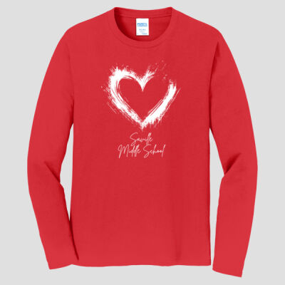 Adult Long Sleeve Shirt - Spring - Valentine's Heart Thumbnail