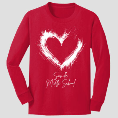 Youth Long Sleeve Shirt - Spring - Valentine's Heart Thumbnail