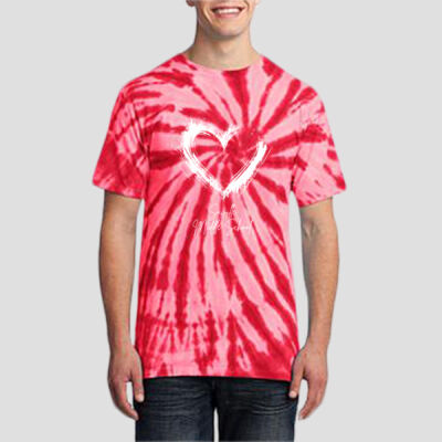 Adult Tie-Dye T-Shirt - Spring - Valentine's Heart Thumbnail