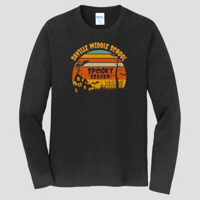 Adult Long Sleeve Shirt - Fall - Haunted House Thumbnail