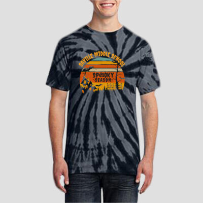 Adult Tie-Dye T-Shirt - Fall - Haunted House Thumbnail