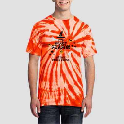Adult Tie-Dye T-Shirt - Fall - Its Spooky Season Thumbnail