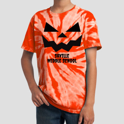 Youth Tie-Dye T-Shirt - Fall - Jacko Lantern Black Thumbnail