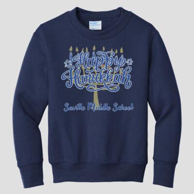 Youth Crewneck - Winter Holidays - Happy Hanukkah Thumbnail