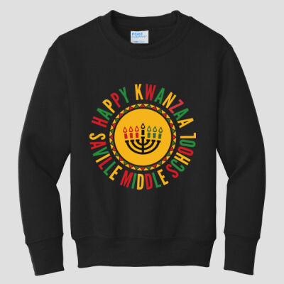 Youth Crewneck - Winter Holidays - Happy Kwanzaa Thumbnail