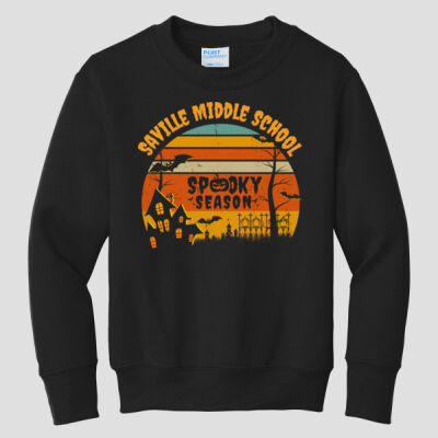Youth Crewneck - Fall - Haunted House Thumbnail