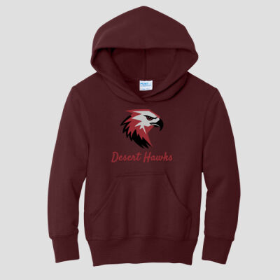 Youth Hoodie - Desert Hawks - Maroon Thumbnail