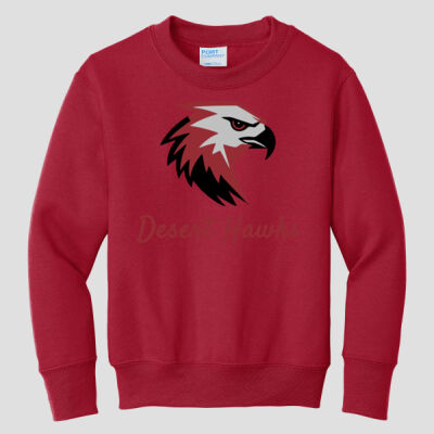 Youth Crewneck - Desert Hawks - Maroon Thumbnail