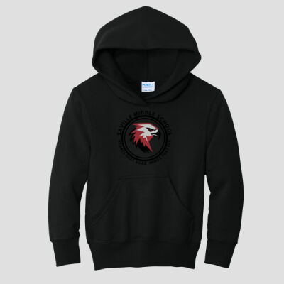 Youth Hoodie - School Logo - Black Thumbnail
