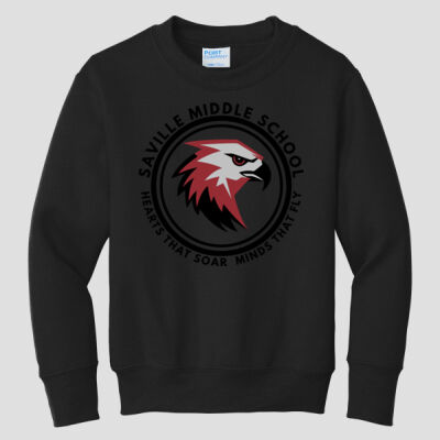 Youth Crewneck - School Logo - Black Thumbnail
