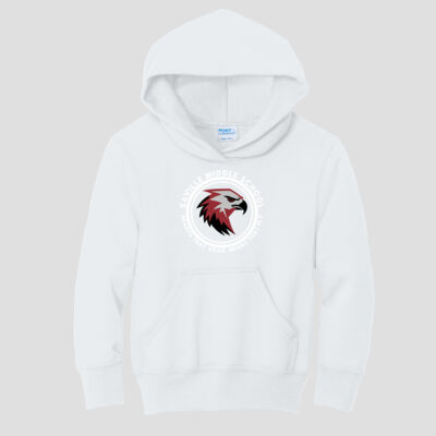 Youth Hoodie - School Logo - White Thumbnail