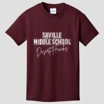 Youth Maroon T-Shirt - Saville Thumbnail