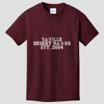 Youth Maroon T-Shirt - Saville Thumbnail