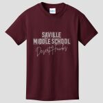 Youth Maroon T-Shirt - Saville Thumbnail