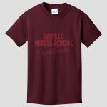 Youth Maroon T-Shirt - Saville Thumbnail