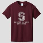 Youth Maroon T-Shirt - Saville Thumbnail