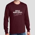 Adult Maroon Long Sleeve Shirt - Saville Thumbnail