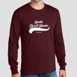 Adult Maroon Long Sleeve Shirt - Saville Thumbnail