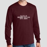 Adult Maroon Long Sleeve Shirt - Saville Thumbnail