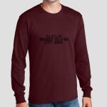 Adult Maroon Long Sleeve Shirt - Saville Thumbnail