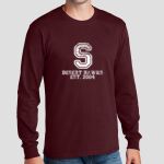 Adult Maroon Long Sleeve Shirt - Saville Thumbnail