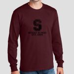 Adult Maroon Long Sleeve Shirt - Saville Thumbnail