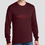 Adult Maroon Long Sleeve Shirt - Saville Thumbnail