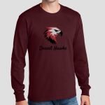 Adult Maroon Long Sleeve Shirt - Saville Thumbnail